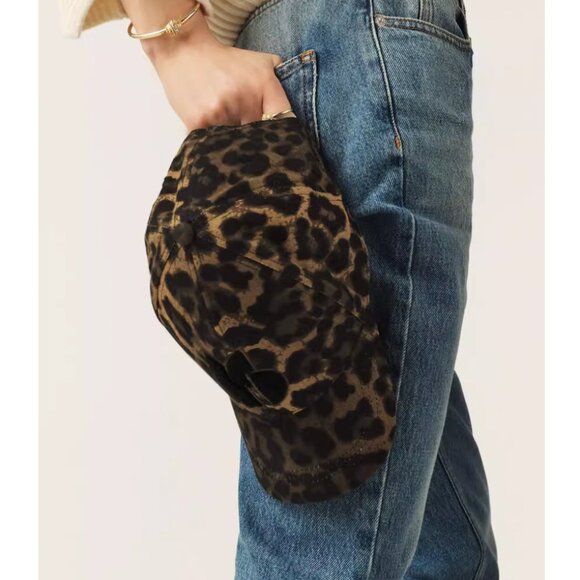 BEST NWT Ba&sh Hino Visor Cap Leopard Cotton Causal main image 5